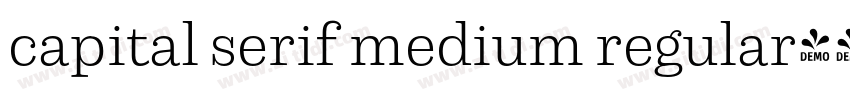 capital serif medium regular字体转换